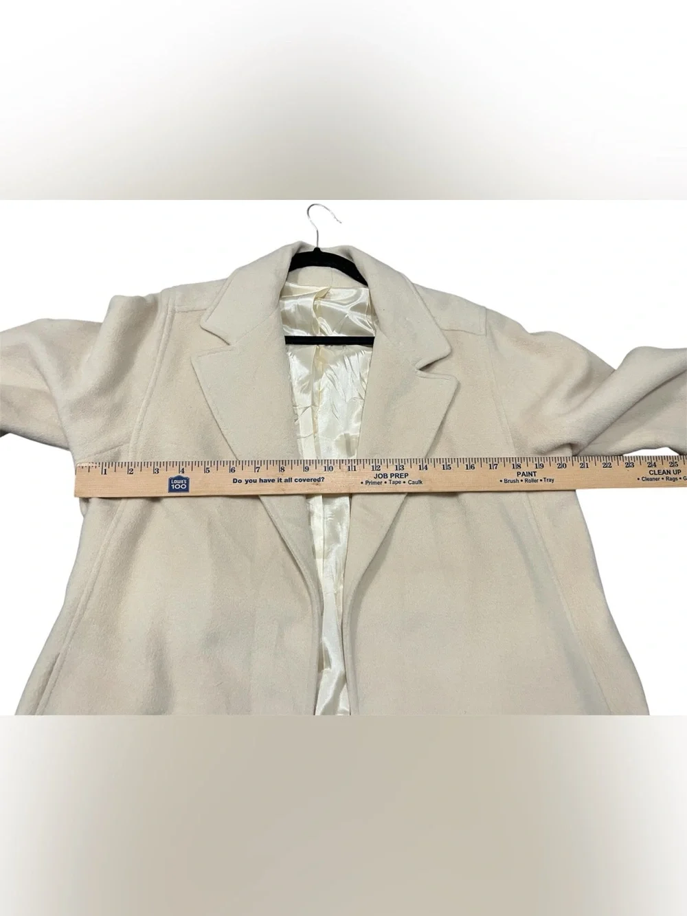 Vintage 100% Cashmere Long Coat | Cream | Tailored Duster / Maxi